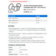 thumbnail image 2 of Variable Timing Solenoid Gasket - Compatible with 1999 - 2014 Acura TL 2000 2001 2002 2003 2004 2005 2006 2007 2008 2009 2010 2011 2012 2013, 2 of 2