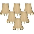 thumbnail image 2 of Royal Designs, Inc. Beaded Bell Clip On Chandelier Shade CS-312B-5BG-6, Beige, 3 x 5 x 4, Pack of 6, 2 of 5