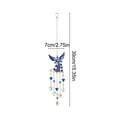 thumbnail image 3 of SLYNSHome Angel Crystal Suncatcher Hanging Ornament,Blue Heart Prism Light Catcher Pendant, Colorful Beaded Window Hanging Decor For Garden Patio Indoor Home Decor, 3 of 6