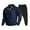 Navy, variant on Luxalzxs Mens Tracksuit 2 Piece Set, Corduroy Polo Sweatshirt Running Jogging Pants Suits, Winter Outdoor Sports Casual Outfits