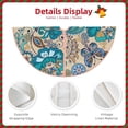 thumbnail image 3 of Sikiie Vintage Floral Butterflies Nativity Christmas Tree Skirt, Jesus Christian Winter Holiday Tree Mat Decoration(30-48IN)30", 3 of 6