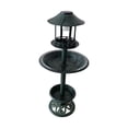 thumbnail image 4 of para pájaros de jardín con luz solar y estación de alimentación con pedestal Balcón Patio trasero Verde DYNWAVEMX bebedero para pájaros al aire libre, 4 of 8