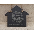 thumbnail image 3 of Darling Souvenir MADE WITH LOVE Custom Home Sweet Home Engraved Slate Christmas Ornament with String Personalized Housewarming Gift, 3 of 4