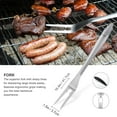 thumbnail image 4 of BBQ Grill Tools Set with Extra Thick Stainless Steel Spatula, Fork, Tongs & Cleaning Brush, 4 of 5