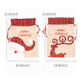 thumbnail image 3 of Widget Bolsa de regalo de dulces de Navidad con patrón de alces con cordón Bolsa de asas de regalo reutilizable Calcetines colgantes felices para decoraciones navideñas y navideñas Abanopi Widget, 3 of 7