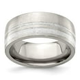 thumbnail image 7 of Edward Mirell Titanium & Sterling Silver Brushed 9mm Band, 7 of 7