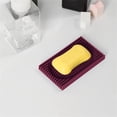thumbnail image 4 of Worallymy Portable Bathroom Double Sided Brush Washing Drain Soap Box Holder Dish Case Container, 4 of 8