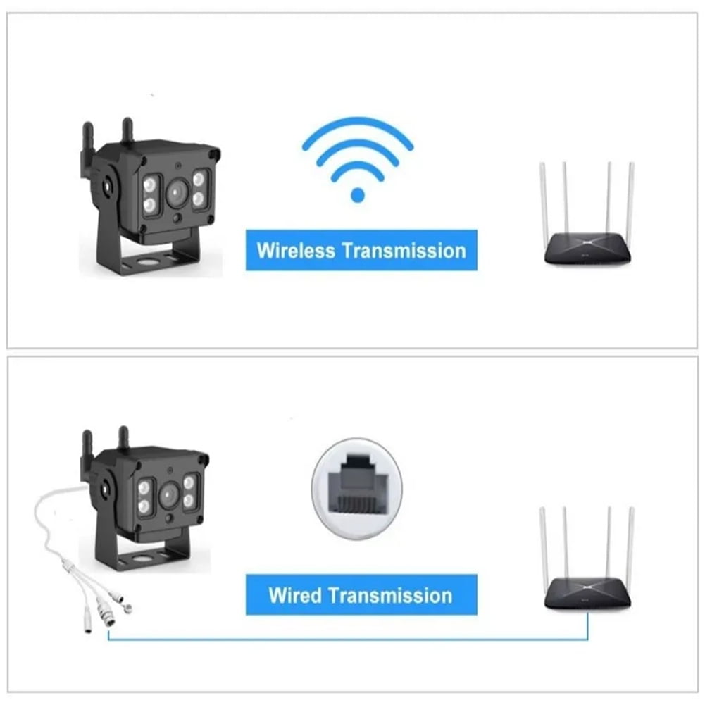 WiFi Wireless Security Camera Outdoor Waterproof Full Metal Housing IP CCTV Monitoring Remote Video Surveillance,1 * Camera 1 * 10m extension cable 1 * screwdriver 1 * bracket 1 * 128G TF card,Black