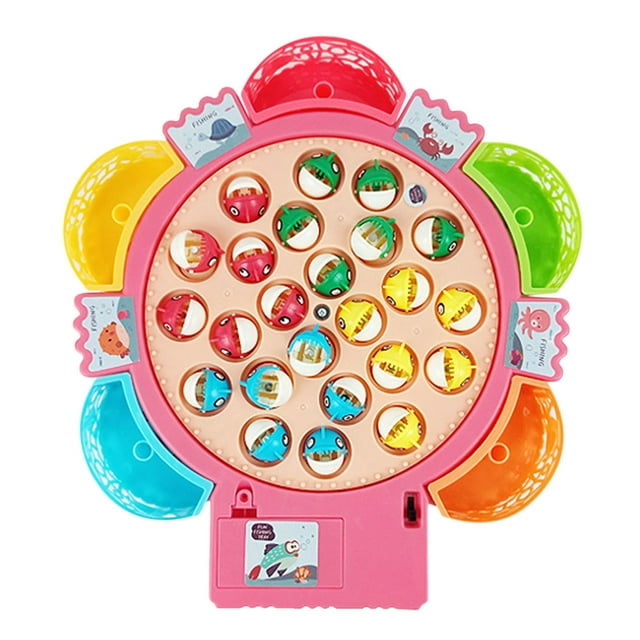 B Interactive Magnetic Fishing Game, With 24 Fish And Motorized Board, For Kids Motor Skills, Educational Toy, Fun For Family And Children
