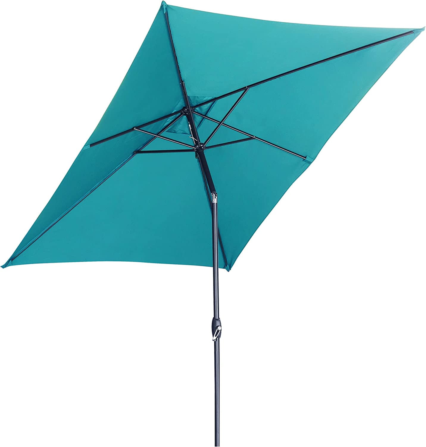 LUNX Cantilever Patio Umbrellas,10 FT Square Patio Umbrella Aluminum
