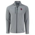 thumbnail image 2 of Men's Cutter & Buck Heather Gray St. Louis Cardinals Peshastin Eco Fleece Recycled Raglan Full-Zip Jacket, 2 of 3