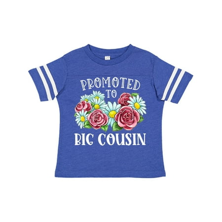 

Inktastic Promoted to Big Cousin with Flowers Gift Toddler Boy or Toddler Girl T-Shirt