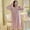 Pink, variant on New Winter Long Sleeve Thick Warm Flannel Nightgown for Women Korean Cute Lace Sleepwear Night Dress Nightdress Home Nighty,Green,xxl