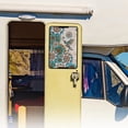 thumbnail image 3 of XYZCANDO Hummingbird RV Door Window Shade Bohemian Flower RV Window Shade with Hook and Loop Camper Decor Foldable RV Black Out Curtains for Camper Windows Universal RV Window Cover Green, 3 of 7