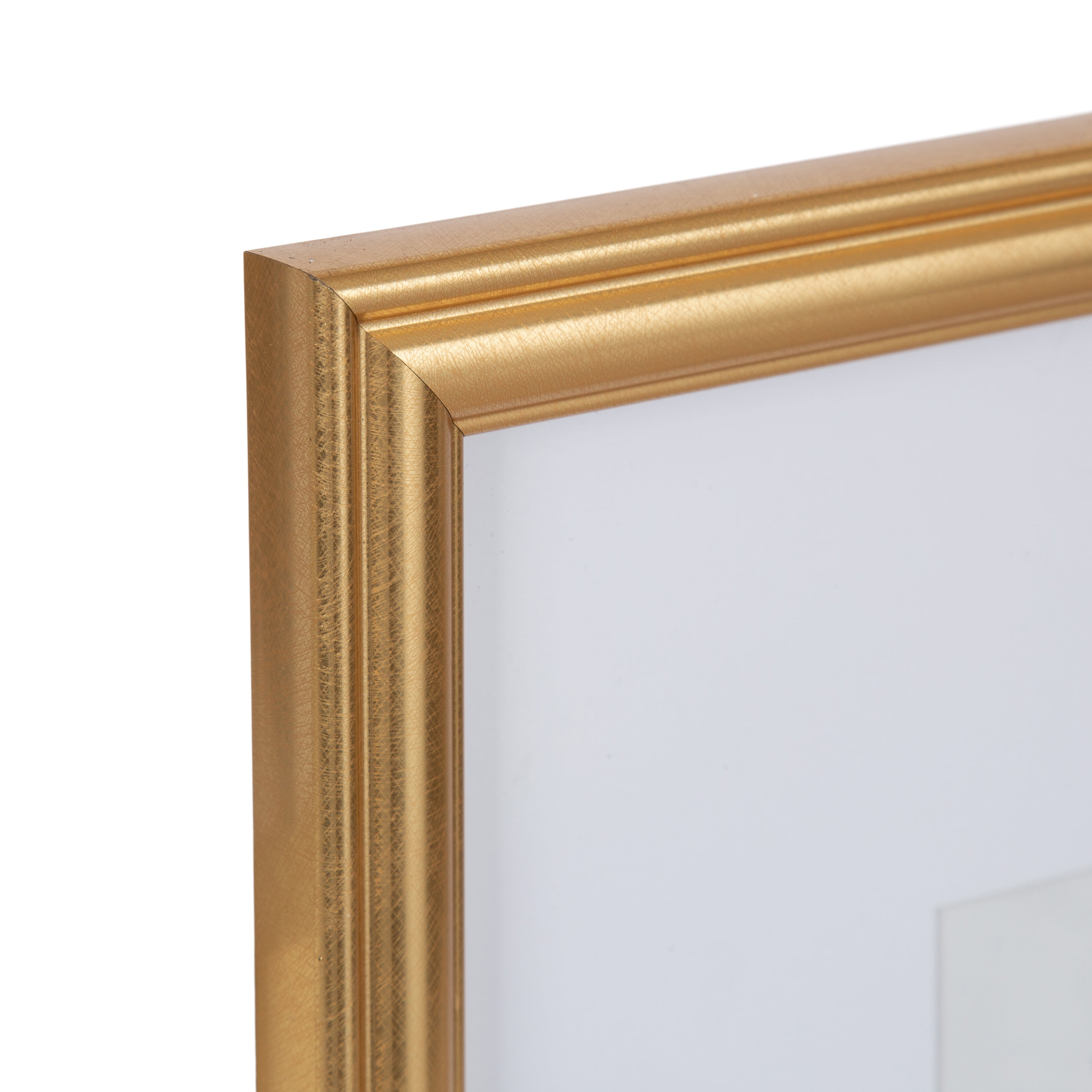 Breylynn 6x8 matted to 4x4 Gold Tabletop Picture Frame, BREY 6X8/4X4 GLD