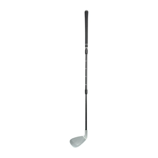 Cuña de golf retráctil para entrenamiento deportivo, equipo ligero con báscula Negro