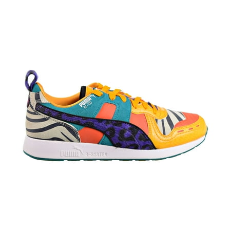 Puma RS-100 Animal Mens Shoes White/Zinnia/Cherry Tomato 368265-01