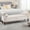 Beige, variant on 67" End of Bed Storage Bench King Size, Storage Bench for Bedroom, Velvet Bed Bench with Storage Upholstered Tufted Storage Ottoman Bench with Arms for Bedroom, Living Room, Entryway, Black