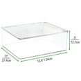 thumbnail image 3 of mDesign Plastic Stackable Rectangular Toy/Game Storage Bin Box, 2 Pack - Clear, 3 of 8