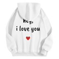 thumbnail image 3 of WILLBEST Sudaderas De Hombre Valentine'S Day Couple Printed Hoodie Unisex Hoodie Couple Hoodie Mediana​​, 3 of 3