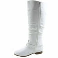 thumbnail image 3 of Coco-20 Women's Fashion Buckles Low Heel Round Toe Zipper Knee High Riding Boots, 3 of 3
