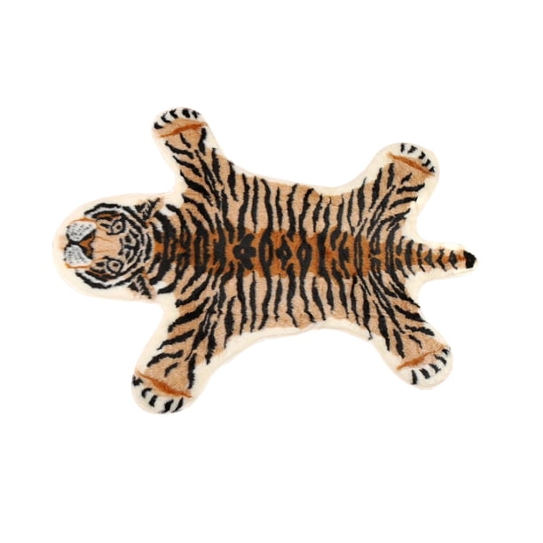 Cojín de suelo con estampado de tigre, antideslizante, para el hogar, decorativo, con diseño de tigre