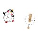 thumbnail image 5 of Reloj de pared silencioso, sin , decorativo, redondo, moderno, de madera, material acrílico, forma única, fácil de instalar, adecuado para el ho, 5 of 8