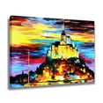 thumbnail image 2 of Póster de lienzo con pintura al óleo de castillo, decoración de dormitorio, paisaje deportivo, decoración de oficina, regalo, estilo marco, 16 x 24 pulgadas (40 x 60 cm), 2 of 8