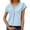 Blue, variant on RMGVDSD Womens Tops Summer Sweater Women's Blouse Solid Color Button Fashion Short Sleeve Shirts Ladies Casual Knit Sweater /Blue