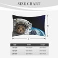 thumbnail image 6 of Balery Cat Astronaut Pillow Covers,Bed Pilowcases,Reversible Plush Throw Pillow Covers End Pillow Encasement,Pillow Case -, 6 of 9