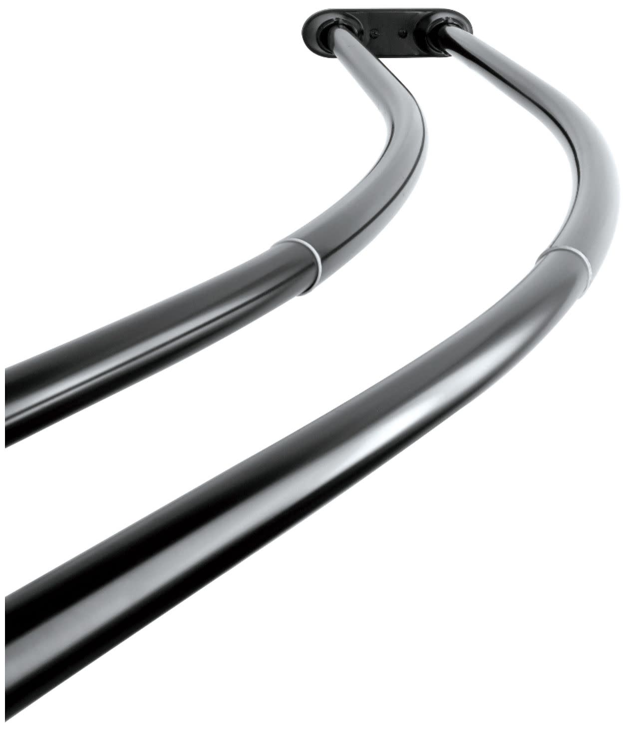 Kingston Brass Ccd217 Edenscape Wall Mounted Adjustable Curved Double