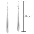thumbnail image 2 of Long and Slender Radiant Teardrops Sterling Silver Dangle Earrings, 2 of 5
