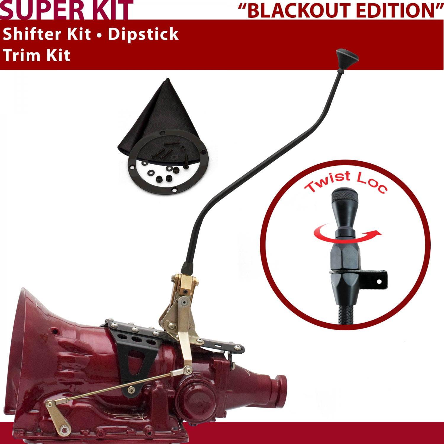 Lokar ATS6400AN LOCATS6400AN AUTO TRANS SHIFTER KIT; 23IN. NOSTALGIA