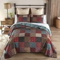 thumbnail image 5 of Donna Sharp Appalachia Plaid 3PC Queen Pieced Cotton Lodge Quilt Set, 5 of 8