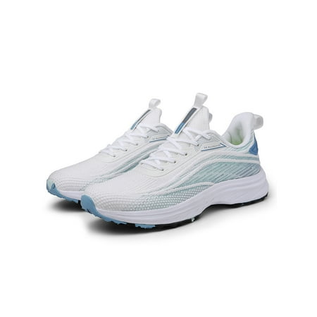 

Woobling Womens Walking Shoe Fitness Workout Running Shoes Sport Sneakers Jogging Trainers Wear-resistant Athletic Sneaker Lace Up Breathable White 10