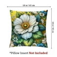 thumbnail image 4 of nygtbtfer  Summer Daisy Pillow Covers  Set of 2 Farmhouse Yellow Watercolor Daisy Floral Decorations Patio Outdoor Cushion Case for Sofa Couch Home White, 4 of 7