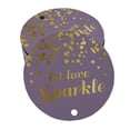 thumbnail image 1 of Inkdotpot Real Gold Foil Let Love Sparkle Wedding Tags Favor Hang Paper Tags 50 Pieces, 1 of 1