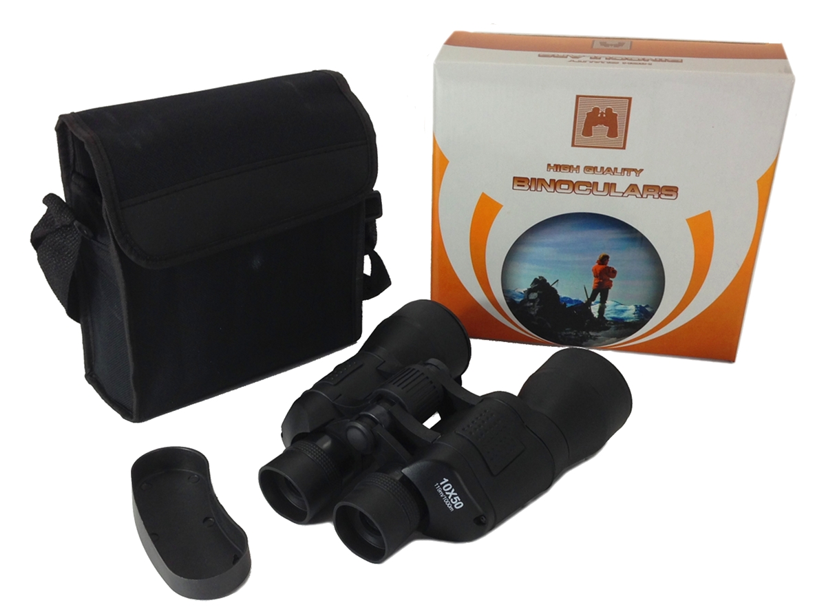 BINOCULARS 10 X 50 w/ Carrying Case Sporting Hunting Hiking Camping