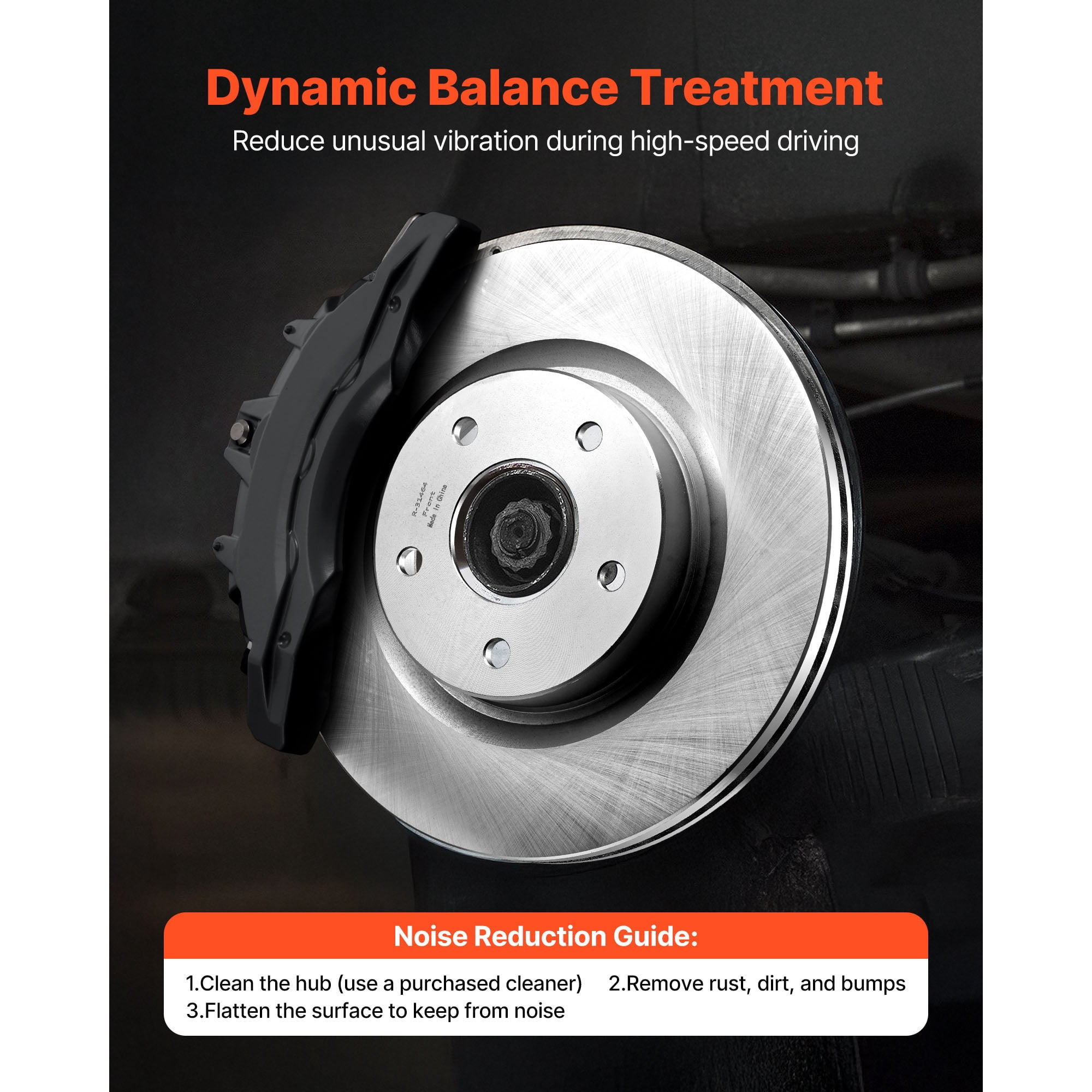 KFFKFF Front and Rear Brake Kit Compatible with 2013 Nissan Altima (Base, SL, SV & S Sedan), 2014-2018 Nissan Altima, 2019-2023 Nissan Altima (with Manual Parking Brake), Ventilated Front Rotors