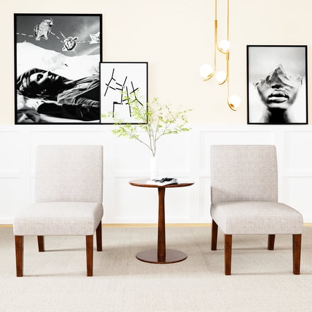 minimalistic fabric accent chair set product
