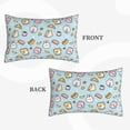 thumbnail image 4 of Fotbe Rabbit Burger Coffee Pillow Cases - Envelope Closure - Luxury, Extra Soft, Cooling Pillow Covers - Wrinkle, Fade, Stain Resistant-14"x20", 4 of 8
