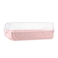thumbnail image 3 of Caja de plástico transparente para guardar zapatos, 2 unidades, tipo concha gruesa, organizador para el hogar y la tienda (rosa), 3 of 8