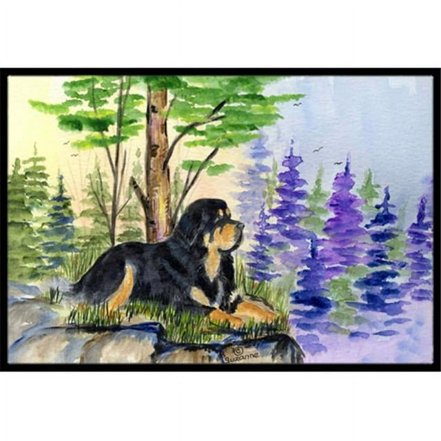 Carolines Treasures SS8007MAT Tapis d'Extérieur Intérieur Mastiff Tibétain 18 x 27 Po