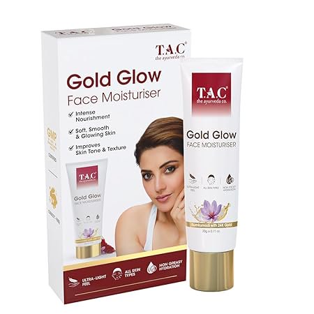 TAC - The Ayurveda Co. Kumkumadi Face Moisturizer Hydrating Cream for Dry, Oily & Acne-Prone Skin, 20ml