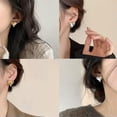 thumbnail image 2 of K-KED Heart Shaped Stud Earrings Metallic Design Uneven Earring Women Fashion Jewelry-Gold 2, 2 of 9