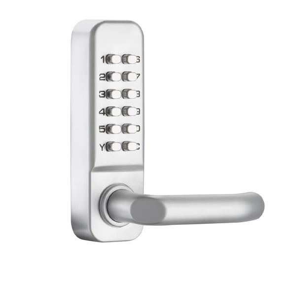 Mechanical Combination Lock for Office Doors, Waterproof Digital Zinc Alloy Door Lock Handle, Keyless Entry with Reset Function, Non-Repeating Number Combination, Easy to Install