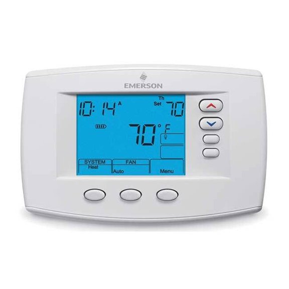 Emerson 1F95-0671 Digital Blue 6" Programmable Thermostat