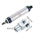 thumbnail image 5 of Uxcell 32mm Bore 100mm Stroke Pneumatic Air Cylinder with Y Connector and 4Pcs Quick Fitting Set, 5 of 6