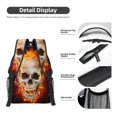 thumbnail image 4 of Xecao Satanic Skull Travel Backpack: A spacious, stylish computer backpack ideal for men and women, perfect for college, school, or daily travels, 4 of 6