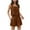 A158 Brown, variant on Xdegoge Linen Sets for Women 2 Piece Shorts Summer Casual Sleeveless Crop Tank Tops Wide Leg Shorts with Pockets Vacation Beach Travel Outfits Matching Loungewear s